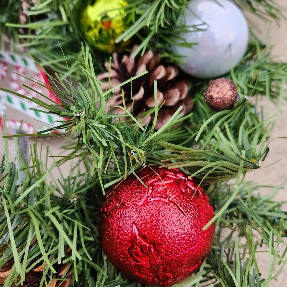 Handmade Christmas Mouse Wreath